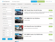 Tablet Screenshot of cars-cyprus.com